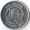 Исландия 2011 1 крона