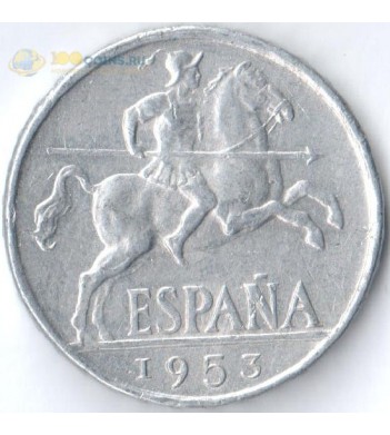 Испания 1940-1953 10 сентимо