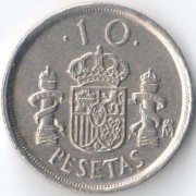 Испания 1992 10 песет Испания 1992 10 песет