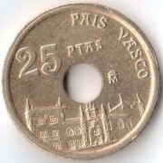 Испания 1993 25 песет Страна Басков Испания 1993 25 песет Страна Басков