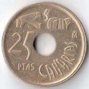 Испания 1994 25 песет Канарские острова Испания 1994 25 песет Канарские острова