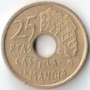 Испания 1996 25 песет Кастилия-Ла-Манча Испания 1996 25 песет Кастилия-Ла-Манча