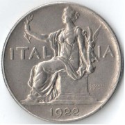 Италия 1922 1 лира