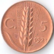 Италия 1923 5 чентизимо