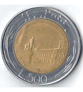 Италия 1983 500 лир