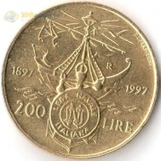 Италия 1997 200 лир Морская лига