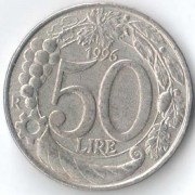 Италия 1996 50 лир