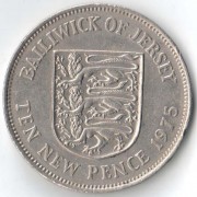 Джерси 1975 10 пенсов