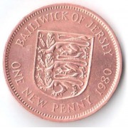 Джерси 1971-1980 1 новый пенни