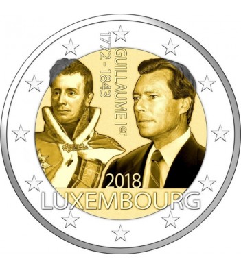 Люксембург 2018 2 евро Герцог Гийом I