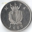 Мальта 2000 1 лира Синий каменный дрозд