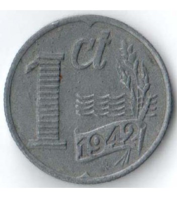 Нидерланды 1942 1 цент (цинк)
