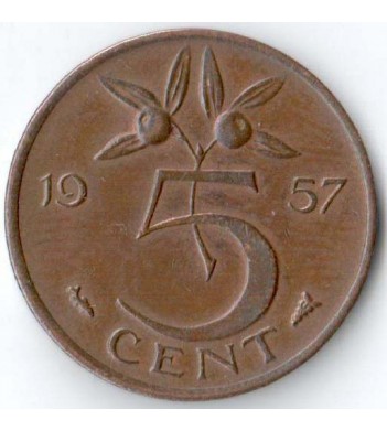 Нидерланды 1957 5 центов