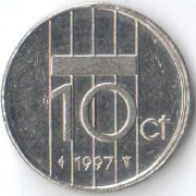 Нидерланды 1997 10 центов