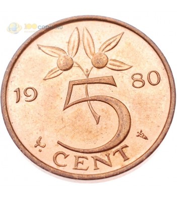 Нидерланды 1980 5 центов