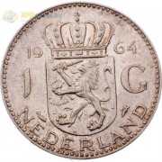 Нидерланды 1964 1 гульден (серебро) Нидерланды 1964 1 гульден (серебро)