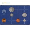 Нидерланды 1986 набор 5 монет и жетон в пластике