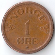 Норвегия 1957 1 эре