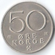 Норвегия 1978 50 эре