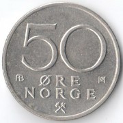 Норвегия 1996 50 эре