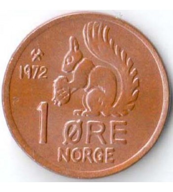 Норвегия 1972 1 эре Белка