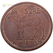 Норвегия 1958-1973 5 эре Лось