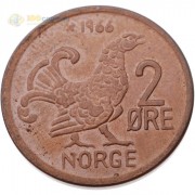 Норвегия 1966 2 эре Глухарь