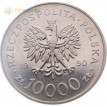 Польша 1990 10000 злотых 10 лет солидарности