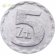 Польша 1990 5 злотых Польша 1990 5 злотых