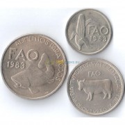 Португалия 1983 набор 2,5-5-25 эскудо ФАО