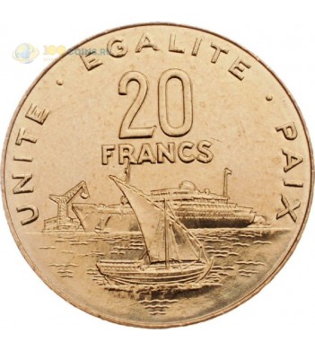 Джибути 1977-2017 20 франков