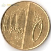 Сан-Марино 1993 200 лир