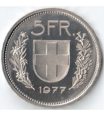 Швейцария 1977 5 франков