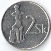 Словакия 1993 2 кроны