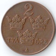 Швеция 1939 2 эре (бронза)