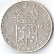 Швеция 1963 1 крона