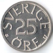 Швеция 1977 25 эре