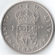 Швеция 1971 2 кроны