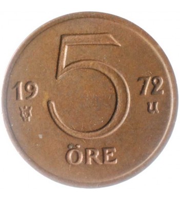 Швеция 1972-1973 5 эре
