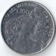 Ватикан 1966 100 лир Пастух