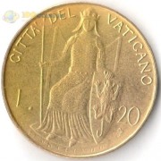Ватикан 1979-1980 20 лир