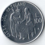 Ватикан 1981 100 лир Подношение