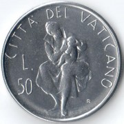 Ватикан 1982 50 лир Материнство