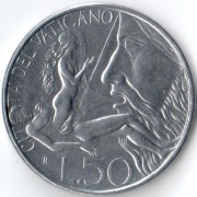 Ватикан 1983 50 лир Изгнание Адама и Евы