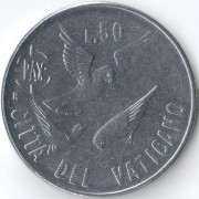 Ватикан 1984 50 лир Год мира