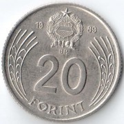Венгрия 1989 20 форинтов Дьёрдь Дожа