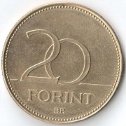 Венгрия 2017 20 форинтов