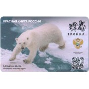 Карта тройка (TRK1017) 2023 Белый медведь