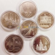 СССР Набор 6 монет 1977-1980 Олимпиада UNC