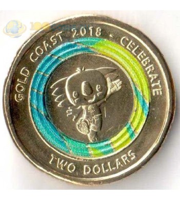 Монета Австралия 2018 2 доллара Талисман игр содружества